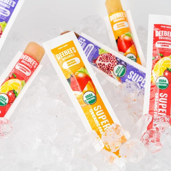 DeeBee's Organics Classic SuperFruit Freezie Pops, No Added Sugars