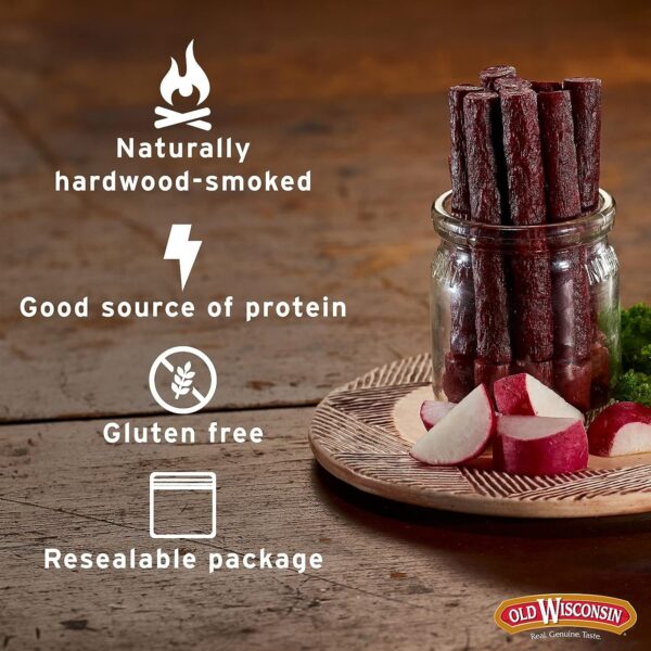 Old Wisconsin Turkey Sausage Snack Sticks, Naturally Smoked