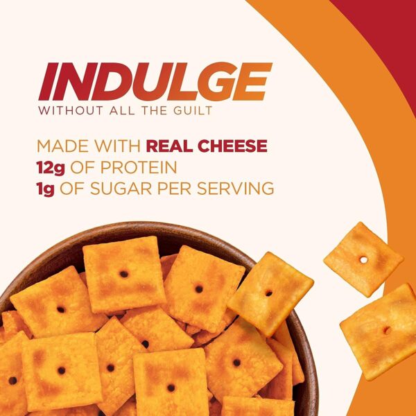 New Pure Proteins, Cheddar Cheese Crackers, Baked Snack Crackers