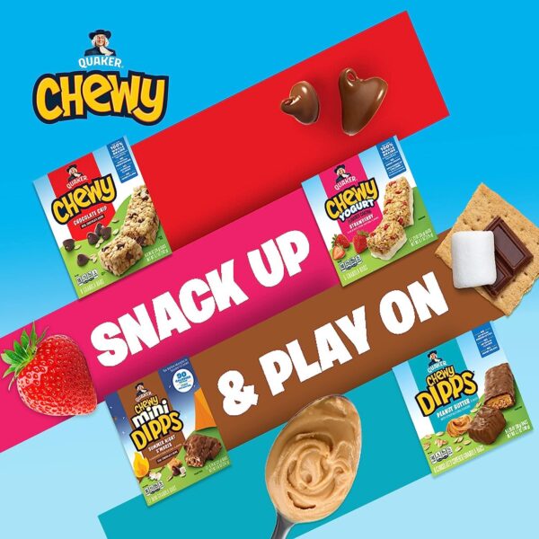 Quaker Chewy Granola Bars, Chocolate Chip, 58 Count