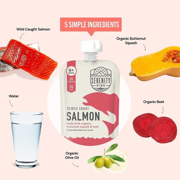 Serenity Kids 6+ Months Baby Food Pouches Puree Made With Ethically Sourced Meats & Organic Veggies
