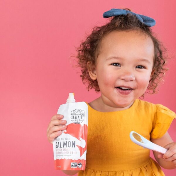 Serenity Kids 6+ Months Baby Food Pouches Puree Made With Ethically Sourced Meats & Organic Veggies