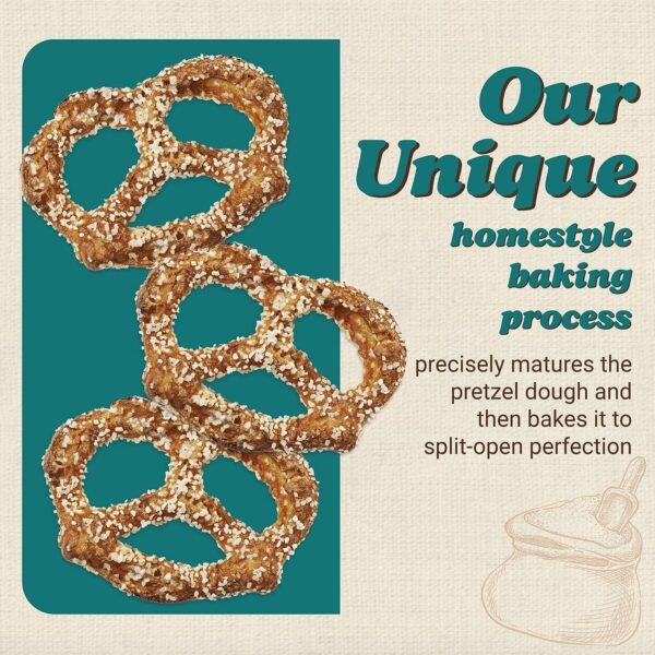Unique Snacks Extra Salt Splits Pretzels, Original Split-Open Pretzels