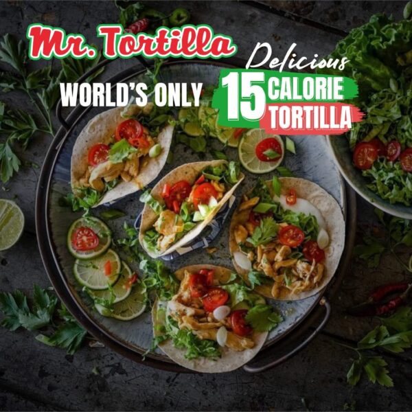 Mr. Tortilla 1 Net Carb Tortilla Wraps (24 Tortillas)