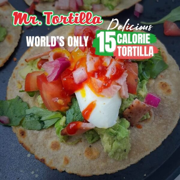 Mr. Tortilla 1 Net Carb Tortilla Wraps (24 Tortillas)