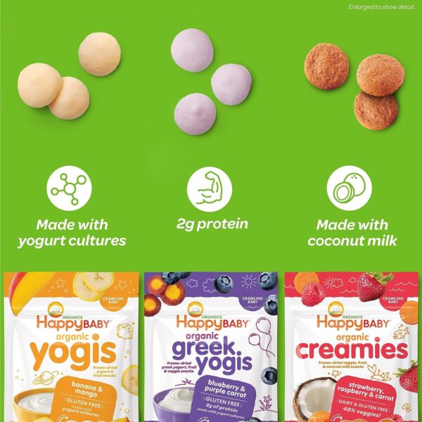 Happy Baby Organics Yogis Freeze-Dried Yogurt & Fruit Snacks